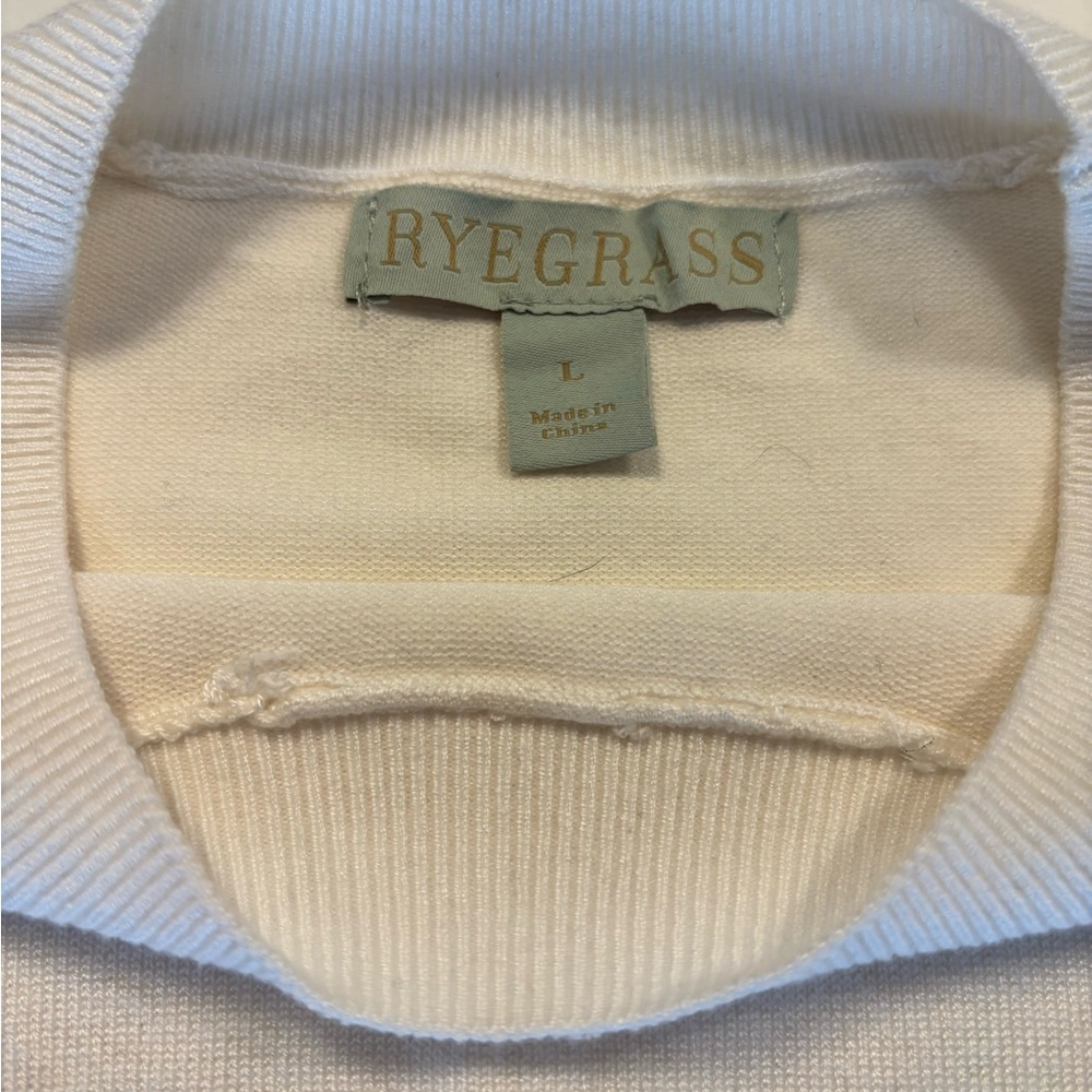 NWT Ryegrass Cream Colored Sweater Womens Size L (Size 12-14) - Picture 5 of 8